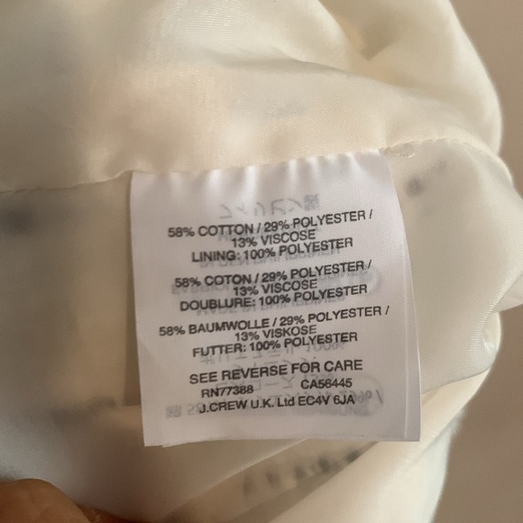 J.Crew A-line Plaid Dress White Size 8P - Picture 6 of 8